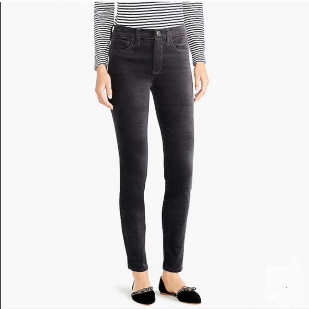 J. Jill velvet slim leg trouser pants 10P Petite VGUC